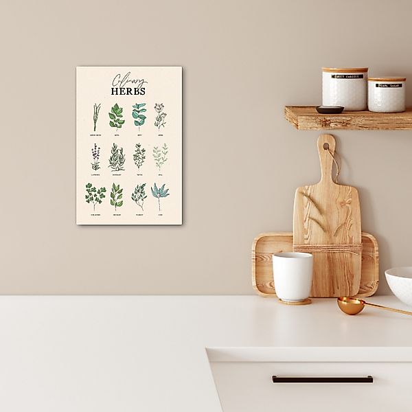 OneMillionCanvasses® Leinwandbild Kräuter - Pflanzen - günstig online kaufen
