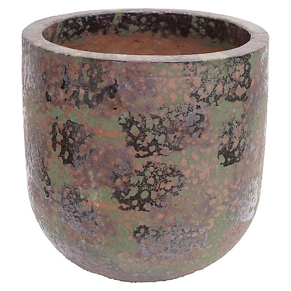 Keramik Pflanzkübel Camouflage Pflanztopf Garten Bottich PTMD Handarbeit günstig online kaufen