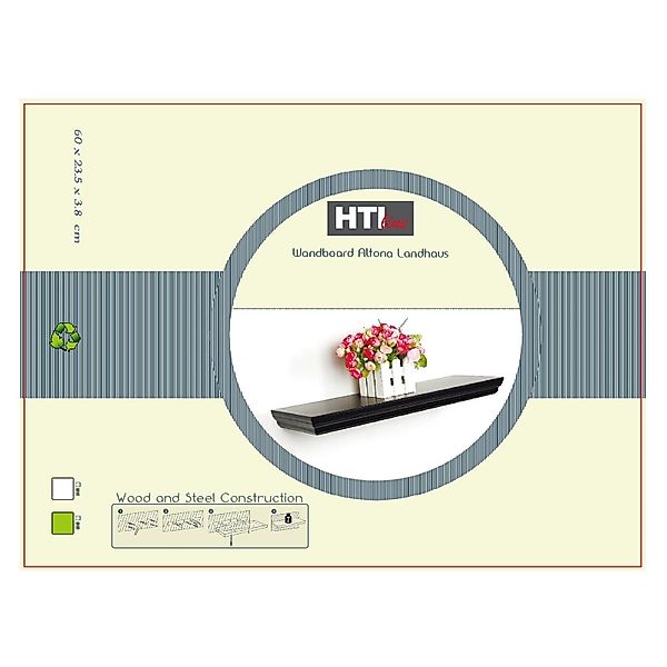 HTI-Living Wandregal Wandregal 60 cm Altona günstig online kaufen