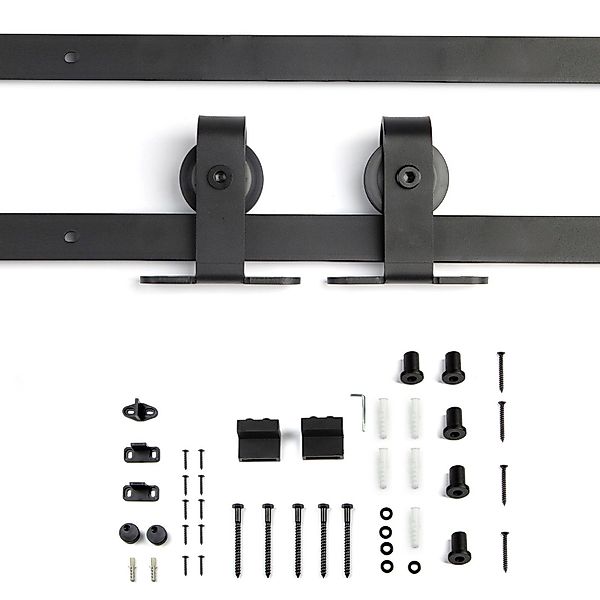 SO-TECH® Schiebetür Beschlag-Set, schwarz, aus Stahl, günstig online kaufen