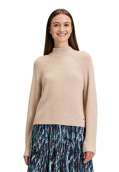 Betty&Co Strickpullover "Damen Grobstrick-Pullover mit hohem Kragen" 1 Stk. günstig online kaufen