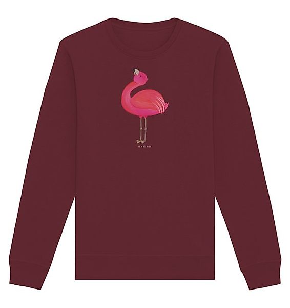 Mr. & Mrs. Panda Longpullover Größe XS Flamingo Stolz - Burgundy - Geschenk günstig online kaufen