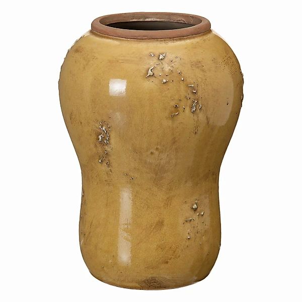 Vase 17,5 X 17,5 X 25 Cm Aus Keramik Senf günstig online kaufen