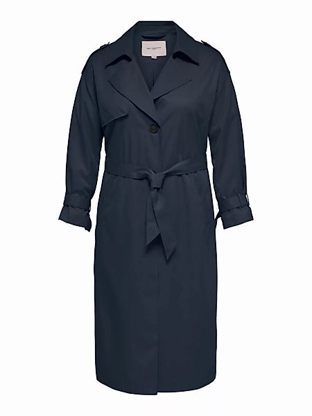 ONLY Klassischer Curvy- Trenchcoat Damen Blau günstig online kaufen