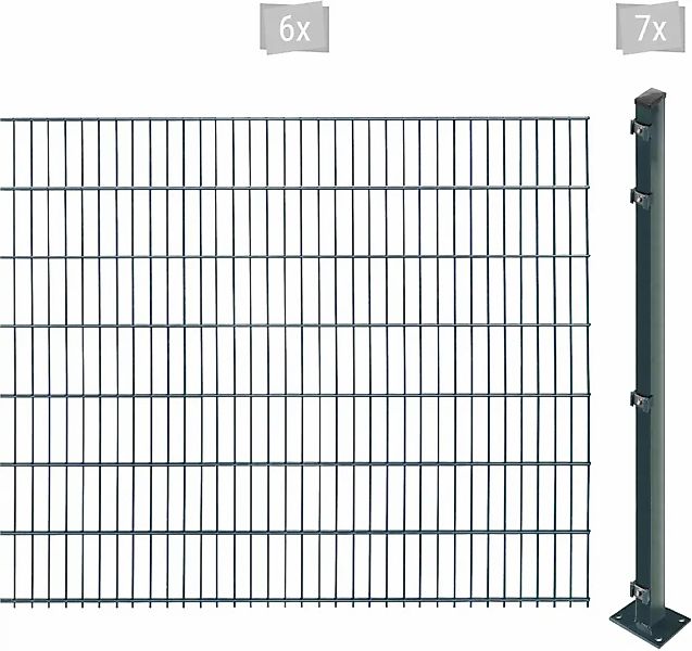 Arvotec Doppelstabmattenzaun "EASY 143 zum Aufschrauben", Zaunhöhe 143 cm, günstig online kaufen