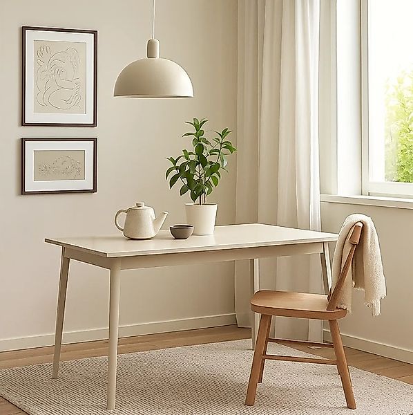 Home affaire Esstisch »ROMELIS beige Küchentisch 180x90 cm, modernes Design günstig online kaufen