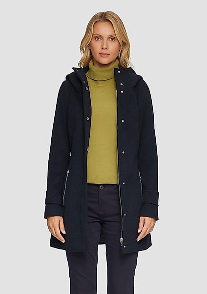 s.Oliver Funktionsmantel Kurzer Wollmantel mit Bindegürtel günstig online kaufen