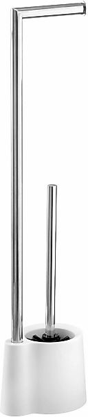 WENKO WC-Garnitur "Avola" aus Edelstahl  Polypropylen Stand WC-Garnitur günstig online kaufen