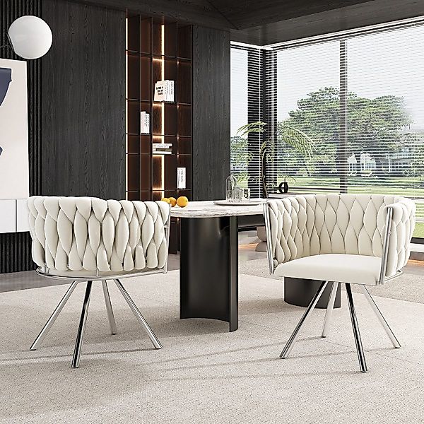 IDEASY Esszimmerstuhl 2/4/6 St Stilvoller Samt-Esszimmerstuhl, günstig online kaufen