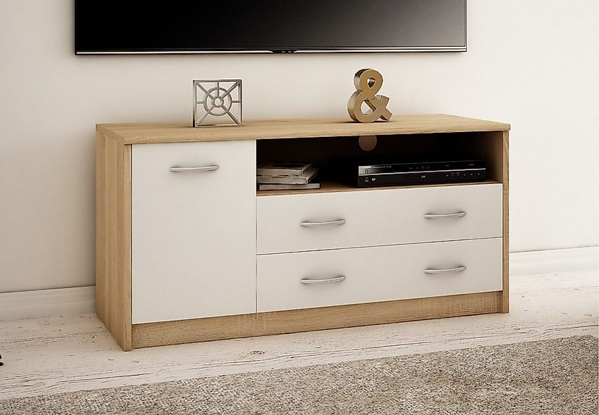 Home Collective TV-Schrank 110cm breit Lowboard mit matter Oberfläche Ferns günstig online kaufen