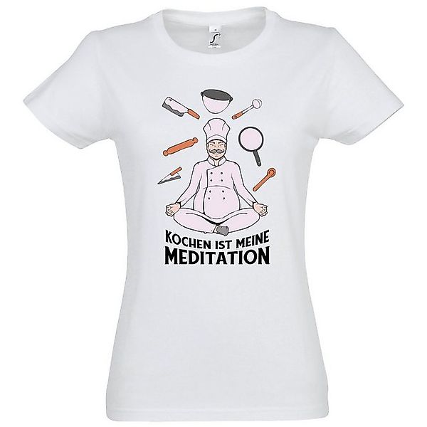 Youth Designz Print-Shirt Kochen ist meine Meditation Damen T-Shirt mit mod günstig online kaufen