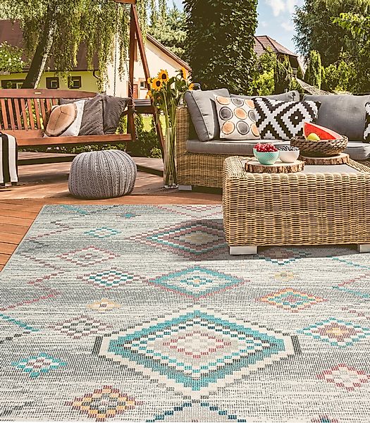 merinos Teppich "Salsa Outdoor 54509" rechteckig 4 mm Höhe In- und Outdoor günstig online kaufen