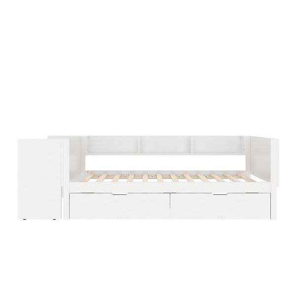 Gotagee Polsterbett Flachbett Massivholzbett 90x200cm Doppelbett Kiefernhol günstig online kaufen
