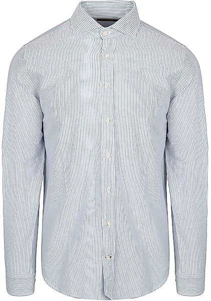 Steppin' Out Hemd Oxford Streifen Hellblau   - Größe 3XL günstig online kaufen