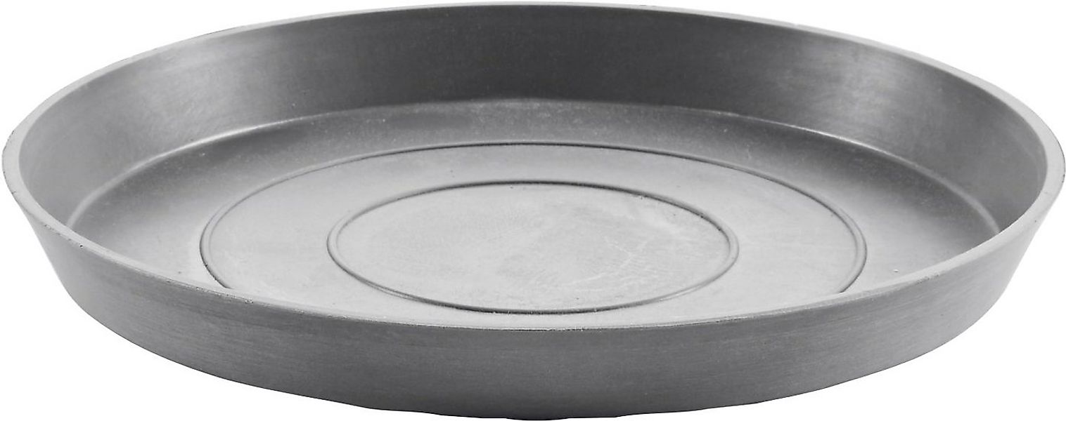 ECOPOTS Blumentopfuntersetzer ROUND SAUCER Grey, BxTxH: 28,7x28,7x3 cm günstig online kaufen