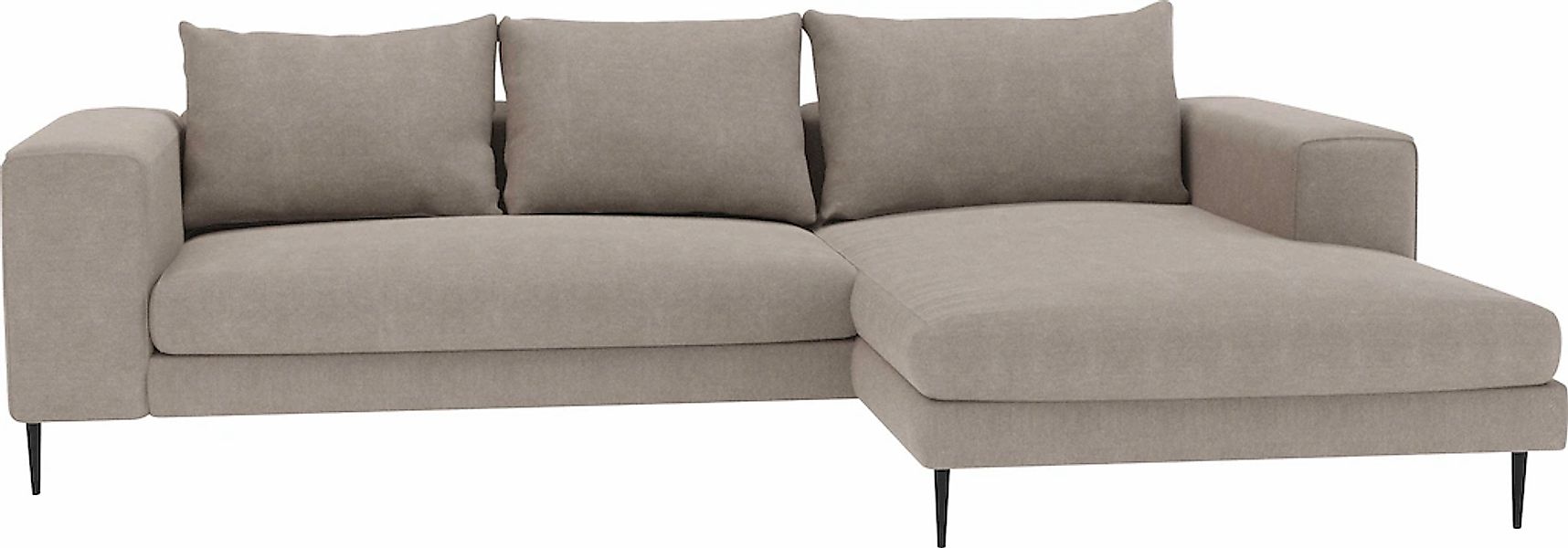 Home affaire Ecksofa "Aurora, L-Form, mit extra breiter Recamiere, 324 x 17 günstig online kaufen