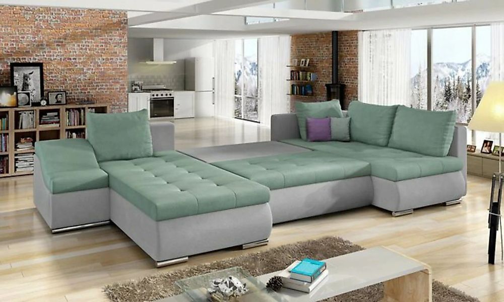 JVmoebel Ecksofa Moderne Ecksofa Schlafsofa Bettfunktion Couch Polster Eckg günstig online kaufen