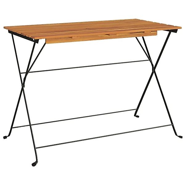 vidaXL Bistrotisch Klappbar 100x54x71 cm Massivholz Akazie und Stahl 319971 günstig online kaufen