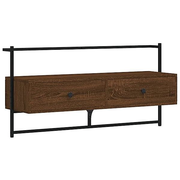 vidaXL TV-Schrank TV-Wandschrank Braun Eiche 100,5x30x51 cm Spanplatte TV-L günstig online kaufen