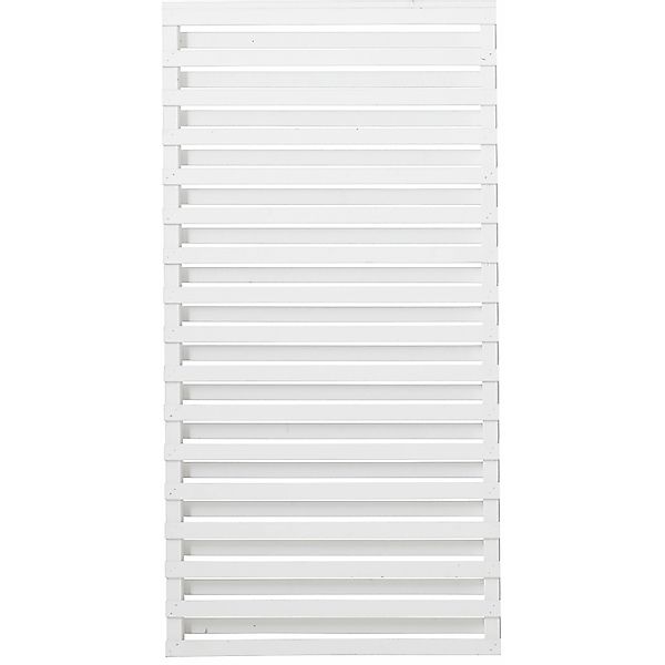 Sichtschutzzaun Osaka Nadelholz Weiß 90 cm x 180 cm günstig online kaufen