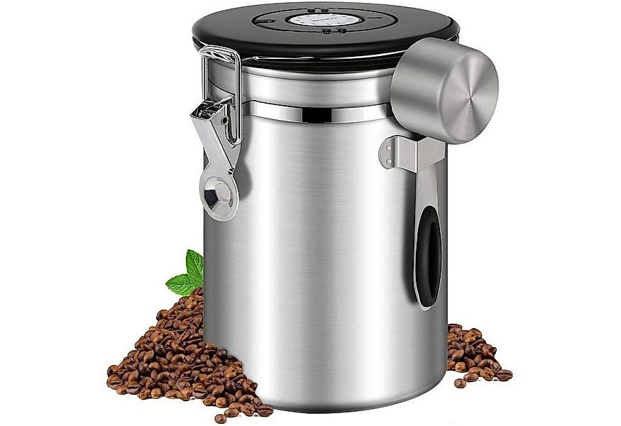 zggzerg Aufbewahrungsbox Kaffeebohne Versiegeltes Glas, 1800ML Kaffeebohnen günstig online kaufen