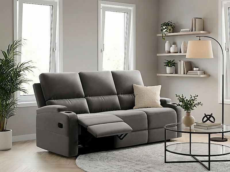 OTTO home 3-Sitzer "Napori" Kinosofa mit 2 x Relaxfunktion und Getränkehalt günstig online kaufen