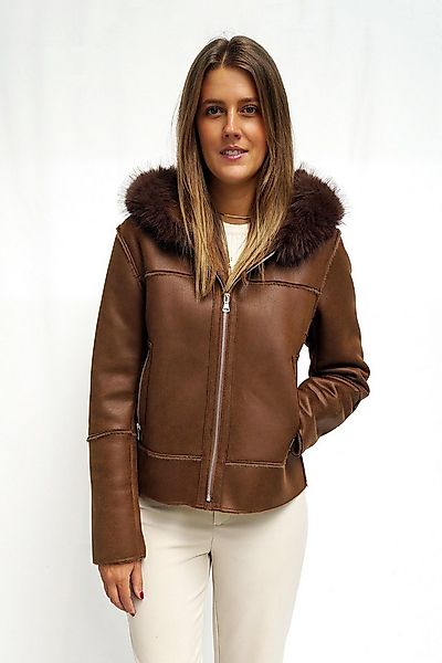 FUNK since 1776 Lederimitatjacke Kurzjacke aus Lederimitat mit Kapuze und K günstig online kaufen