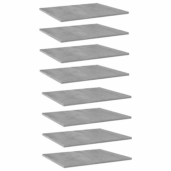 Bücherregal-bretter 8 Stk. Betongrau 60x50x1,5 Cm Spanplatte günstig online kaufen