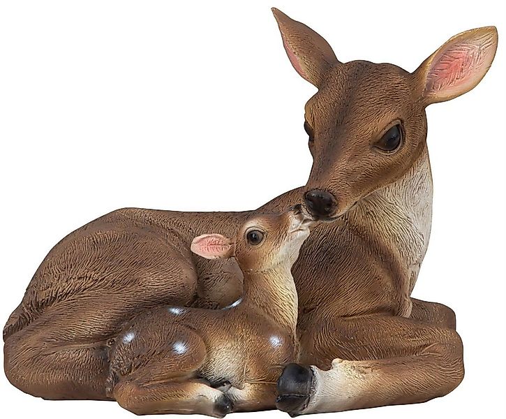 Geschenkestadl Tierfigur Reh mit Rehkitz liegend Figur 14cm x 18cm Dekorati günstig online kaufen