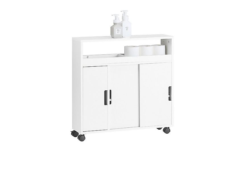 SoBuy Regal BZR31/BZR02, Nischenregal Badezimmerschrank mit Rollen Badschra günstig online kaufen