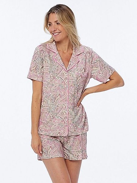 Pure Shape Pyjama Hemdbluse & Shorty elastisch (Set, 2 tlg., 2-teilig) mit günstig online kaufen