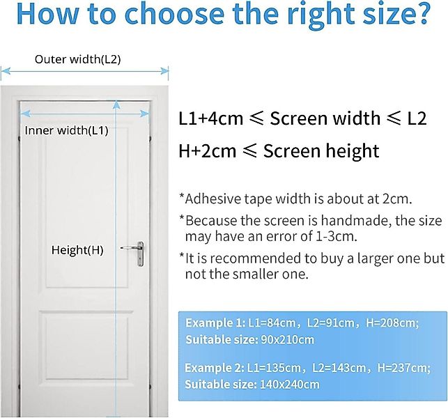 LuxusKollektion Schädlingsschutznetz Fliegengitter Tür Magnet 90x220cm günstig online kaufen