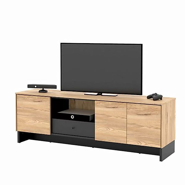 Compleo TV-Schrank PORTO, TV Tisch, Modern Wohnzimmer, Breite: 163 cm, Farb günstig online kaufen