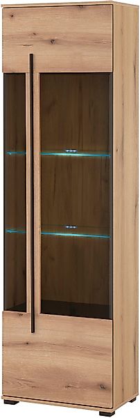 INOSIGN Vitrine Cantara, Vitrinenschrank in Eiche günstig online kaufen