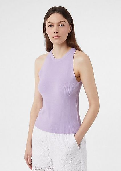 comma casual identity Pullunder Geripptes Feinstrickshirt mit amerikanische günstig online kaufen