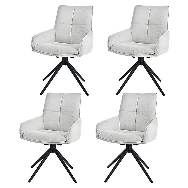 MODFU Esszimmerstuhl Polsterstuhl,Küchenstuhl (Ergonomische 4er Drehstühle günstig online kaufen