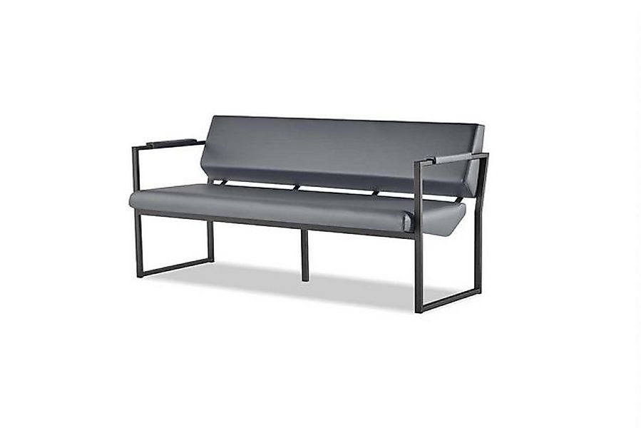 JVmoebel 3-Sitzer Sofa 3-Sitzer Dreisitzig Büro Schwarz Ledersofa Modern Le günstig online kaufen