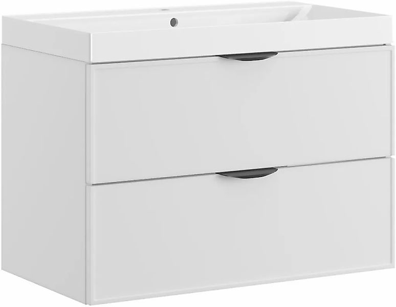 welltime Waschtisch "FLOW SIMPLE mit Waschbecken, Breite 60 oder 80cm, mode günstig online kaufen