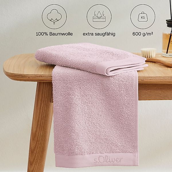 s.Oliver Handtuch Set »s.Oliver, Premium Qualität, 600 gr/m²«, (Set, 6 St., günstig online kaufen