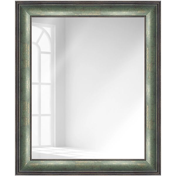 WANDStyle Wandspiegel H235 aus Kunststoff in Grün 60 x 80 cm im Stil Klassi günstig online kaufen