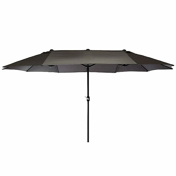 VCM Sonnenschirm "XXL Doppelsonnenschirm - Anthrazit mit Kurbel" günstig online kaufen