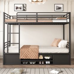 Flieks Etagenbett, Kinderbett Metallbett 90x200cm mit günstig online kaufen