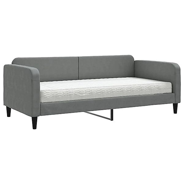 vidaXL Tagesbett mit Matratze Dunkelgrau 90x200 cm Stoff1848517 günstig online kaufen
