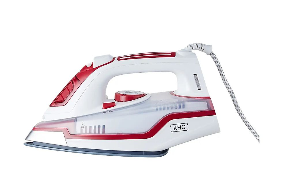 KHG Dampfbügeleisen  DB-2202WR ¦ rot ¦ Kunststoff,Keramik ¦ Maße (cm): B: 2 günstig online kaufen