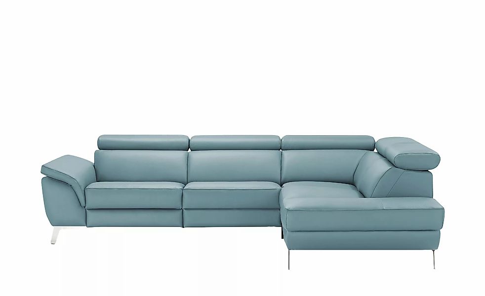 uno Ecksofa Leder  Dallas ¦ blau ¦ Maße (cm): B: 283 H: 74 T: 228.0 Polster günstig online kaufen