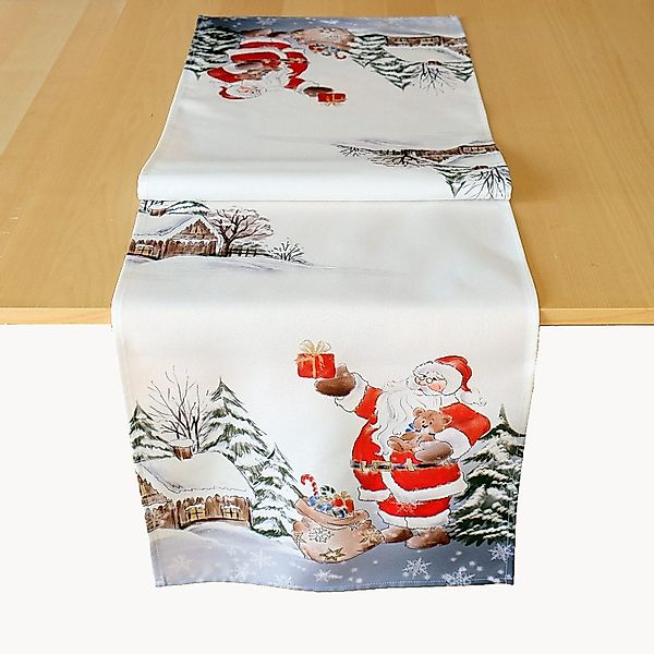 texpot Tischdecke mit Druckmotiv Weihnachtsmann Winter günstig online kaufen