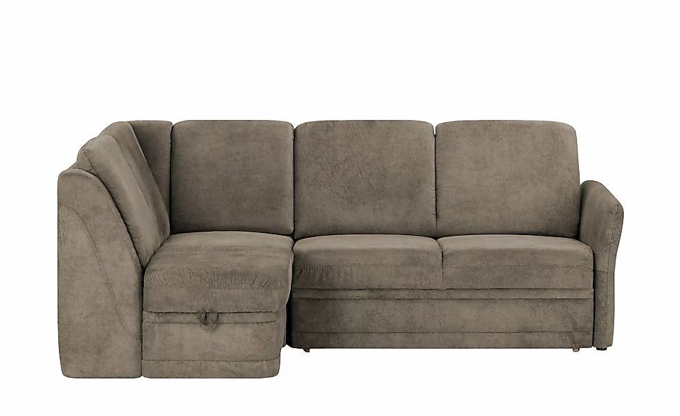 Polstermöbel Oelsa Ecksofa  Luna ¦ braun ¦ Maße (cm): B: 224 H: 91 T: 160.0 günstig online kaufen