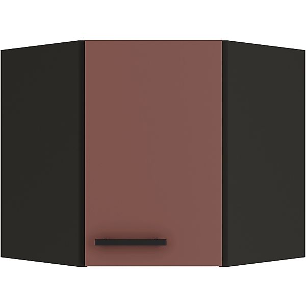OPTIFIT Nizza407 Küchen-Eckoberschrank 60 x 60 cm Rostrot günstig online kaufen