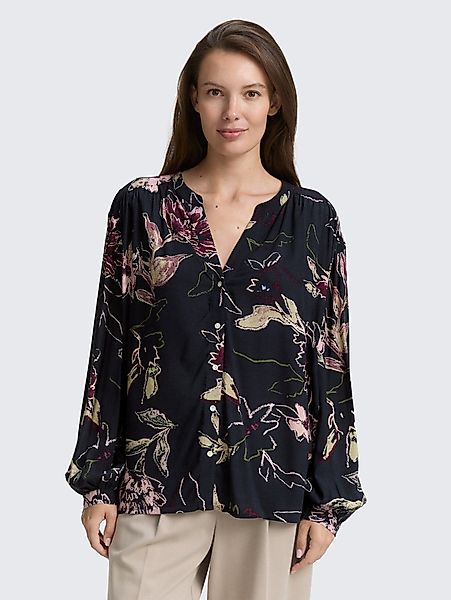 TOM TAILOR Langarmbluse Loose Fit Bluse günstig online kaufen