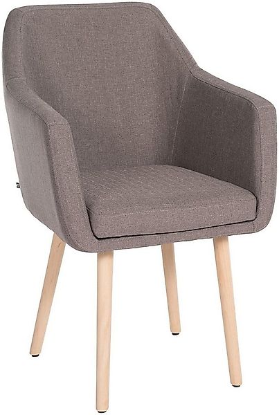 CLP Esszimmerstuhl Utrecht Stoff, mit Holzgestell und Armlehnen günstig online kaufen